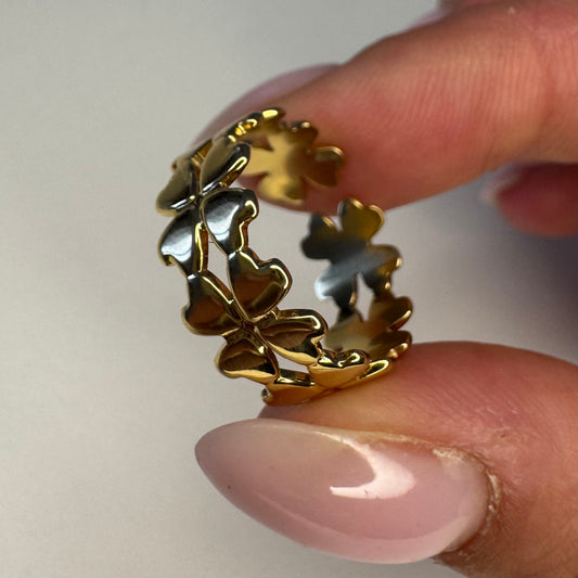 Bague trèfle